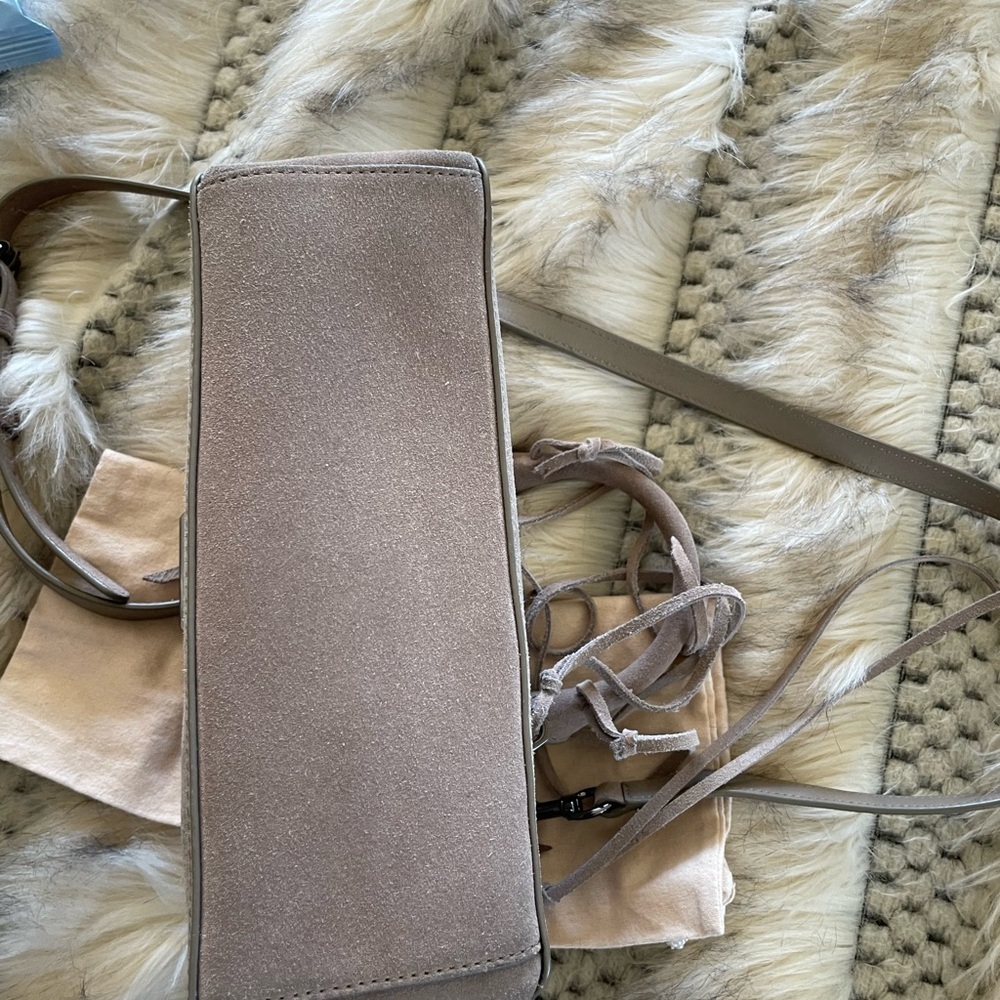 Rebecca Minkoff Taupe Leather Women's Bag micro Regan - Picture 8 of 9